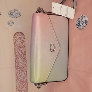 COACH Wyn Envelope Ombre Leather Crossbody Bag